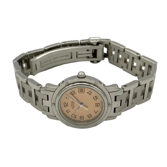 Auth HERMES Clipper CL4.210 1****** Silver Women's Wrist Watch - Picture 5 of 5
